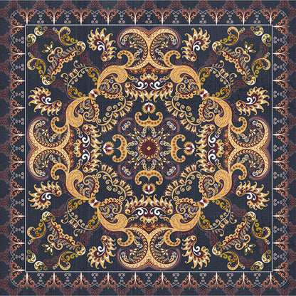 Shabby Chic Floral Area Rug Multi-Color Persian Carpet Polypropylene Anti-Slip Backing Washable Pet Friendly Rug for Foyer Beige Clearhalo 'Area Rug' 'Moroccan' 'Rugs' Rug' 2185183