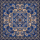 Shabby Chic Floral Area Rug Multi-Color Persian Carpet Polypropylene Anti-Slip Backing Washable Pet Friendly Rug for Foyer Royal Blue Clearhalo 'Area Rug' 'Moroccan' 'Rugs' Rug' 2185188