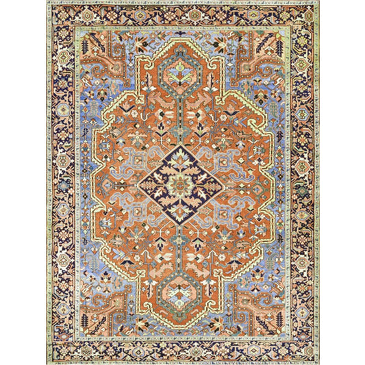 Persian Home Rug Multi Color Symmetric Print Carpet Polyester Anti-Slip Backing Machine Washable Stain Resistant Rug Yellow Clearhalo 'Area Rug' 'Moroccan' 'Rugs' Rug' 2185253