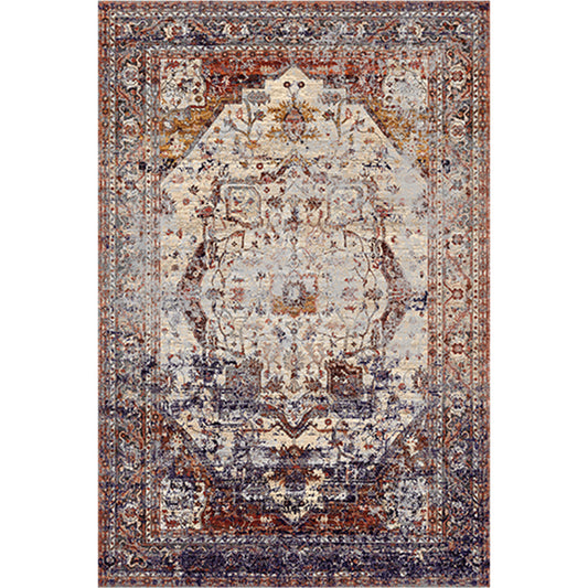 Distressed Multi Color Persian Rug Synthetics Geometric Print Carpet Washable Non-Slip Backing Stain Resistant Rug for Home Clearhalo 'Area Rug' 'Moroccan' 'Rugs' Rug' 2185261