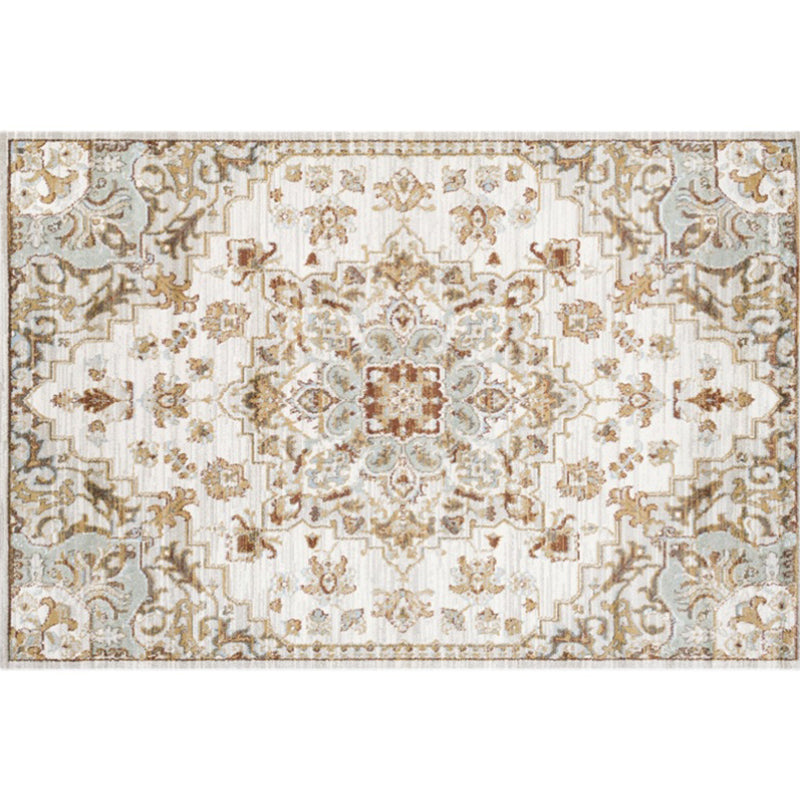 Whitewash Jacquard Print Rug Multicolor Persian Carpet Synthetics Anti-Slip Washable Stain Resistant Rug for Tearoom Clearhalo 'Area Rug' 'Moroccan' 'Rugs' Rug' 2185335