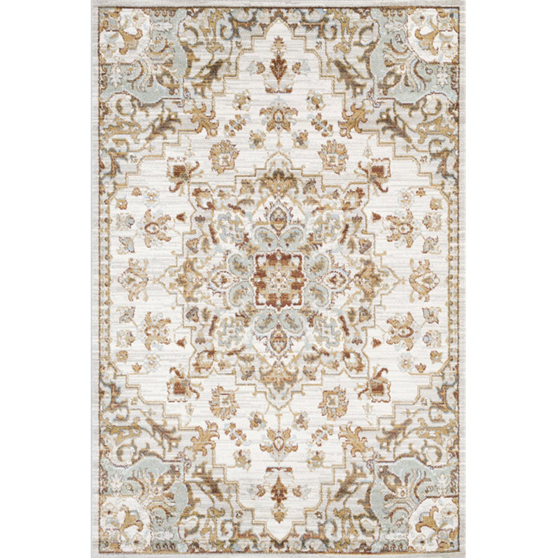 Whitewash Jacquard Print Rug Multicolor Persian Carpet Synthetics Anti-Slip Washable Stain Resistant Rug for Tearoom Clearhalo 'Area Rug' 'Moroccan' 'Rugs' Rug' 2185337