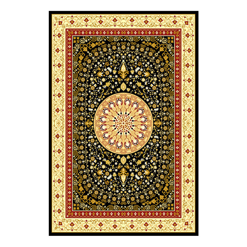 Traditional Multi Color Moroccan Rug Polypropylene Flower Carpet Anti-Slip Backing Pet Friendly Stain Resistant Rug for Living Room Clearhalo 'Area Rug' 'Moroccan' 'Rugs' Rug' 2185346