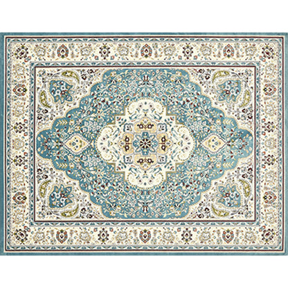 Rustic Persian Indoor Rug Multi Colored Florentine Carpet Washable Stain Resistant Anti-Slip Backing Rug for Room Blue Clearhalo 'Area Rug' 'Moroccan' 'Rugs' Rug' 2185359