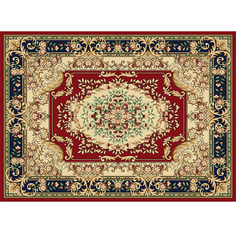 Multi-Colored Moroccan Rug Synthetics Jacquard Pattern Rug Washable Stain Resistant Non-Slip Carpet for Lounge Clearhalo 'Area Rug' 'Moroccan' 'Rugs' Rug' 2185391