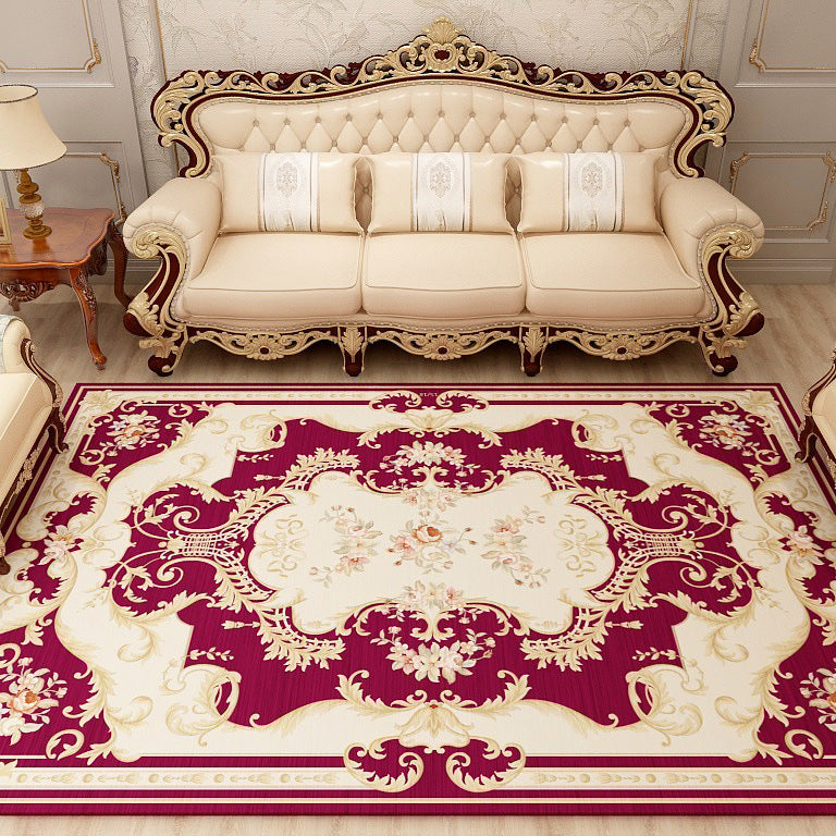 Multi-Colored Moroccan Rug Synthetics Jacquard Pattern Rug Washable Stain Resistant Non-Slip Carpet for Lounge Clearhalo 'Area Rug' 'Moroccan' 'Rugs' Rug' 2185403