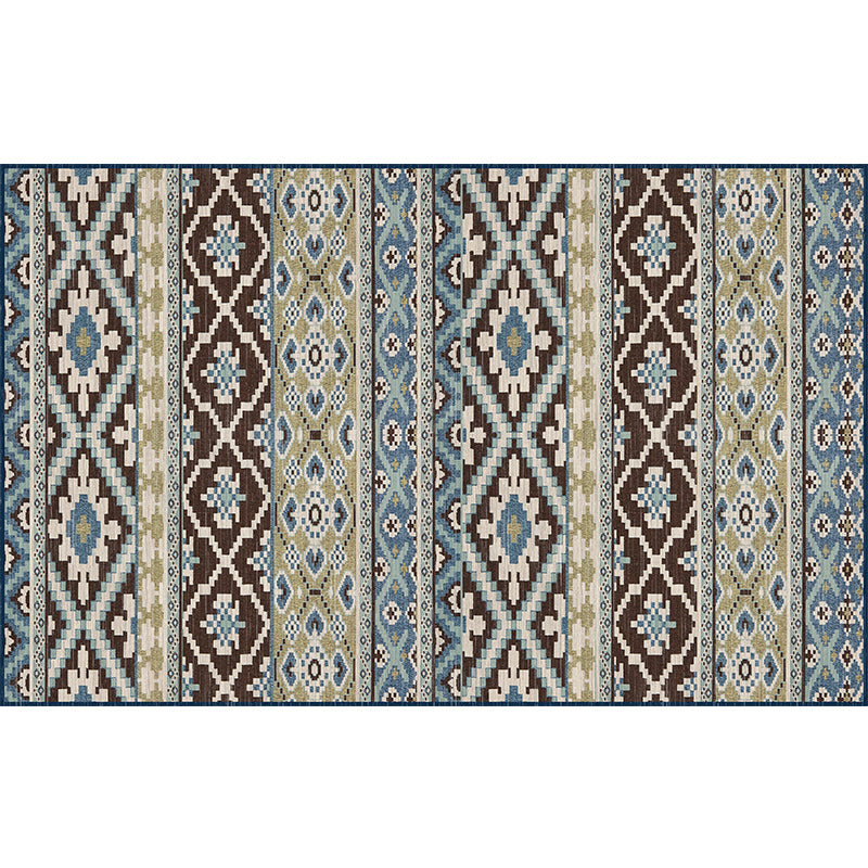 Empire Print Rug Multi Colored Moroccan Rug Polyester Anti-Slip Backing Machine Washable Pet Friendly Rug for Living Room Tan Clearhalo 'Area Rug' 'Moroccan' 'Rugs' Rug' 2185496