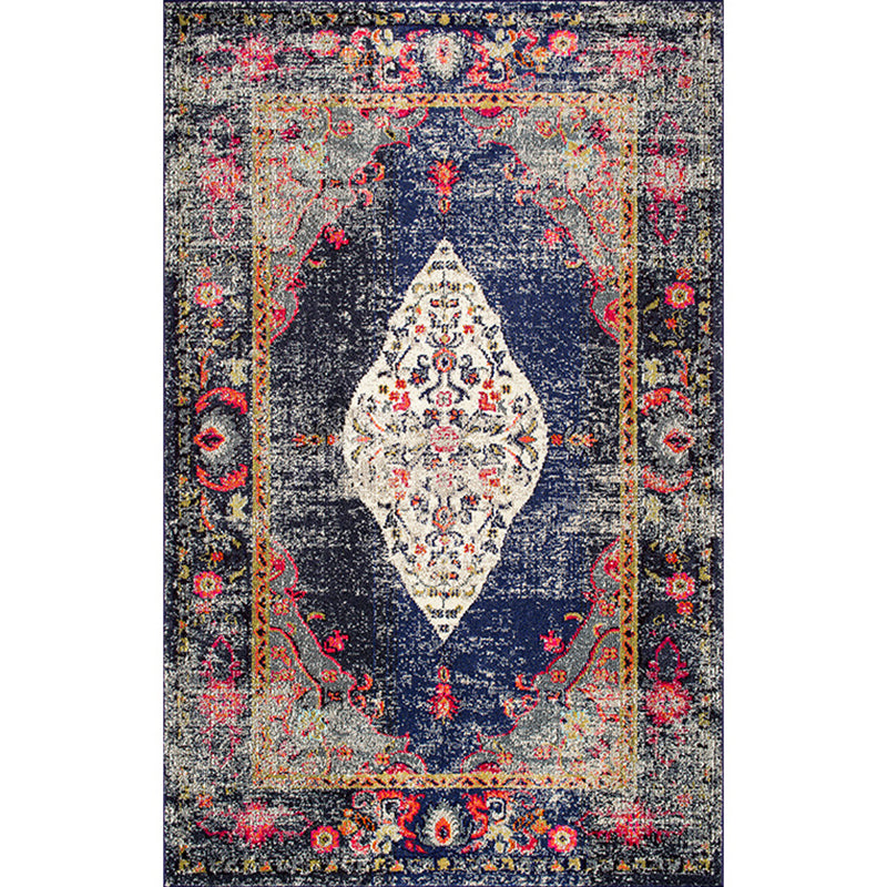 Antique Multi Color Floral Rug Polypropylene Moroccan Area Carpet Pet Friendly Washable Non-Slip Rug for Guest Room Clearhalo 'Area Rug' 'Moroccan' 'Rugs' Rug' 2185529