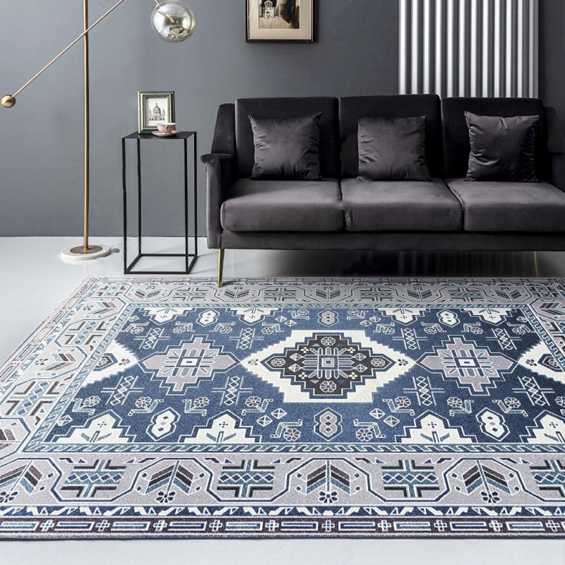 Nice Moroccan Rug Multi Colored Symmetric Print Carpet Non-Slip Machine Washable Pet Friendly Rug for Room Clearhalo 'Area Rug' 'Moroccan' 'Rugs' Rug' 2185543