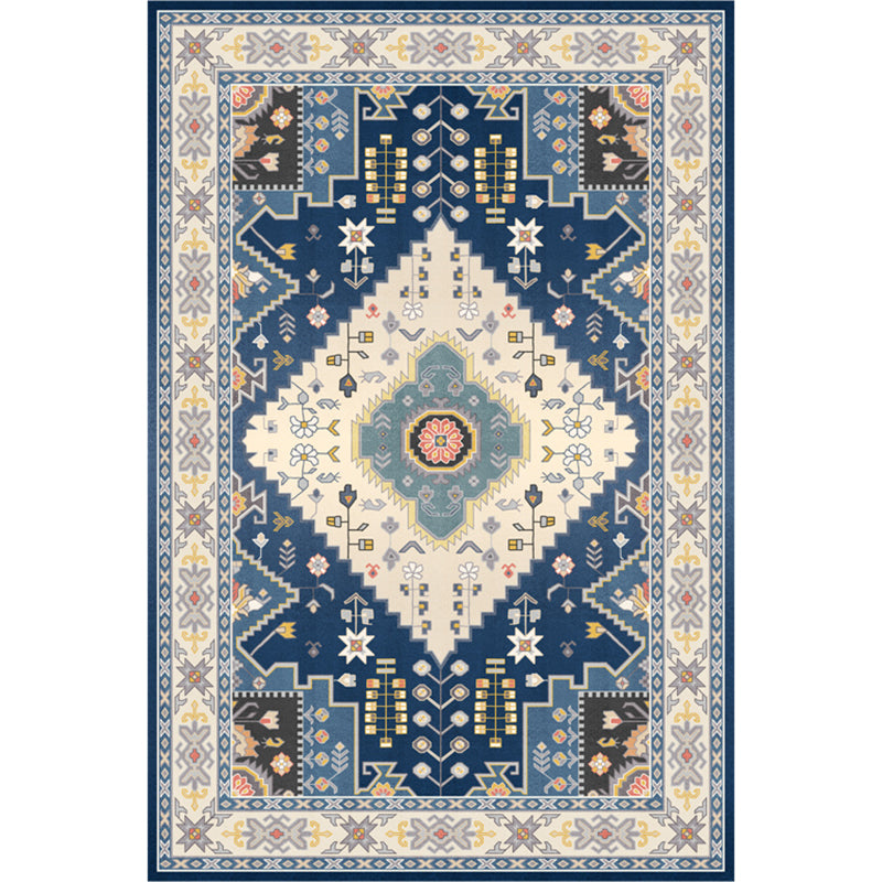 Nice Moroccan Rug Multi Colored Symmetric Print Carpet Non-Slip Machine Washable Pet Friendly Rug for Room Clearhalo 'Area Rug' 'Moroccan' 'Rugs' Rug' 2185545