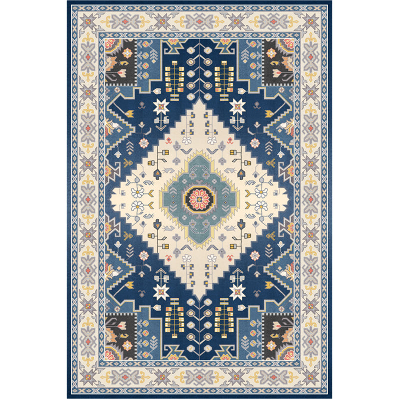 Nice Moroccan Rug Multi Colored Symmetric Print Carpet Non-Slip Machine Washable Pet Friendly Rug for Room Clearhalo 'Area Rug' 'Moroccan' 'Rugs' Rug' 2185545