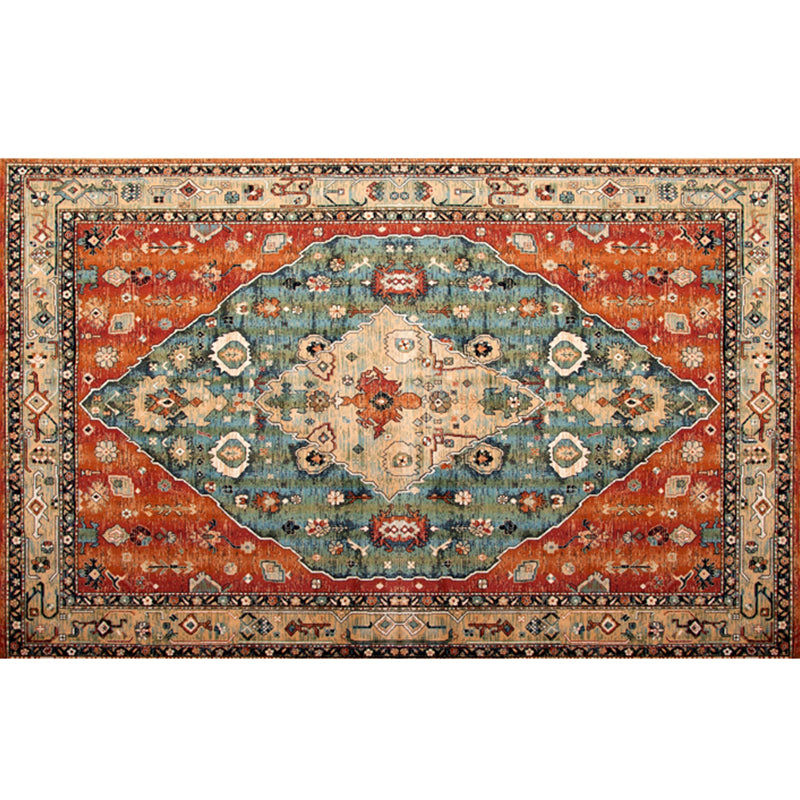 Nice Moroccan Rug Multi Colored Symmetric Print Carpet Non-Slip Machine Washable Pet Friendly Rug for Room Orange Red Clearhalo 'Area Rug' 'Moroccan' 'Rugs' Rug' 2185550