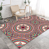 Multi-Color Living Room Rug Persian Floral Indoor Rug Synthetics Pet Friendly Non-Slip Backing Machine Washable Rug Aqua Clearhalo 'Area Rug' 'Moroccan' 'Rugs' Rug' 2185560
