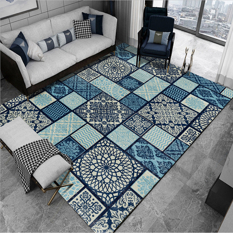 Multi-Color Living Room Rug Persian Floral Indoor Rug Synthetics Pet Friendly Non-Slip Backing Machine Washable Rug Clearhalo 'Area Rug' 'Moroccan' 'Rugs' Rug' 2185564