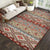 Multi-Color Living Room Rug Persian Floral Indoor Rug Synthetics Pet Friendly Non-Slip Backing Machine Washable Rug Turquoise Clearhalo 'Area Rug' 'Moroccan' 'Rugs' Rug' 2185565