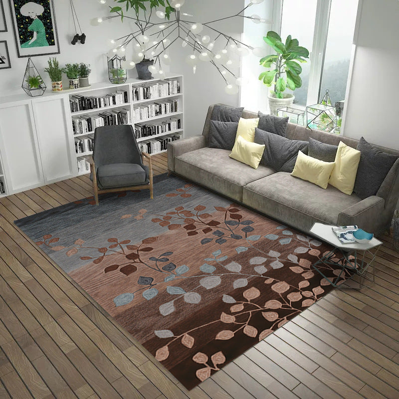 Oriental Blossom Area Rug Multi Colored Polyester Carpet Stain Resistant Non-Slip Machine Washable Rug for Living Room Clearhalo 'Area Rug' 'Moroccan' 'Rugs' Rug' 2185587