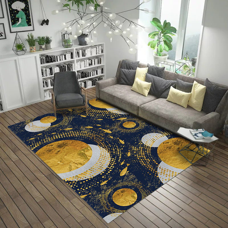 Oriental Blossom Area Rug Multi Colored Polyester Carpet Stain Resistant Non-Slip Machine Washable Rug for Living Room Clearhalo 'Area Rug' 'Moroccan' 'Rugs' Rug' 2185589