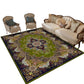 Turkish Jacquard Print Rug Multi Color Polyester Area Carpet Machine Washable Pet Friendly Anti-Slip Backing Rug for Home Decor Clearhalo 'Area Rug' 'Moroccan' 'Rugs' Rug' 2185623