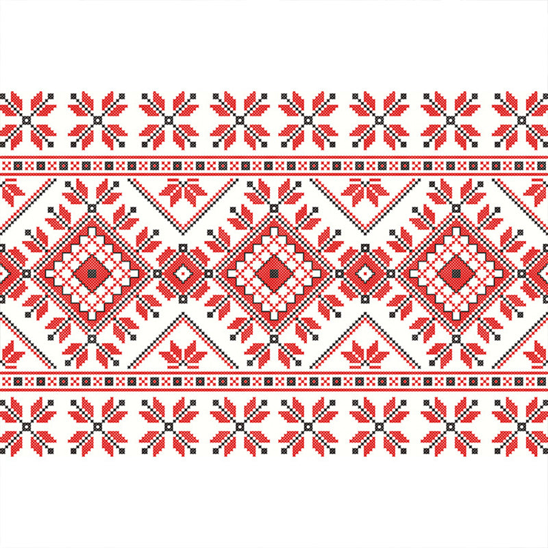 Multicolor Floral Mosaic Print Rug Polypropylene Moroccan Indoor Rug Machine Washable Anti-Slip Backing Pet Friendly Carpet for Home Clearhalo 'Area Rug' 'Moroccan' 'Rugs' Rug' 2185664