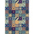 Moroccan Mosaic Print Rug Multi Colored Polyester Carpet Non-Slip Backing Washable Pet Friendly Rug for Living Room Denim Blue Clearhalo 'Area Rug' 'Moroccan' 'Rugs' Rug' 2185681
