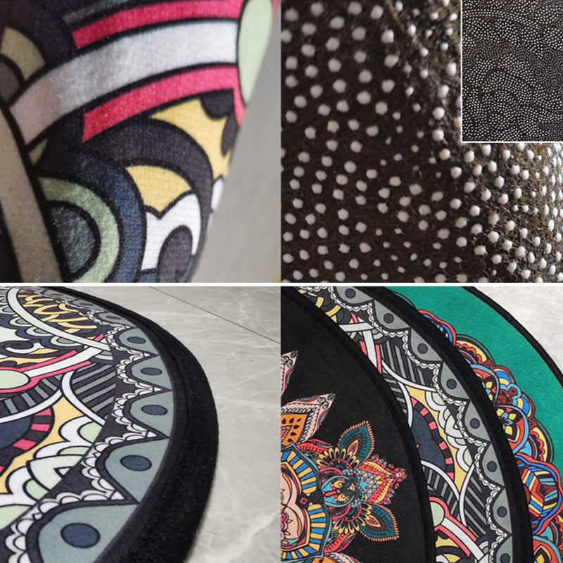 Folks Paisley Printed Rug Multi Color Oriental Rug Synthetics Machine Washable Stain Resistant Anti-Slip Backing Rug for Decoration Clearhalo 'Area Rug' 'Moroccan' 'Rugs' Rug' 2185699