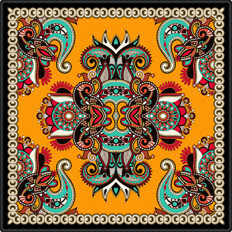 Folks Paisley Printed Rug Multi Color Oriental Rug Synthetics Machine Washable Stain Resistant Anti-Slip Backing Rug for Decoration Clearhalo 'Area Rug' 'Moroccan' 'Rugs' Rug' 2185702