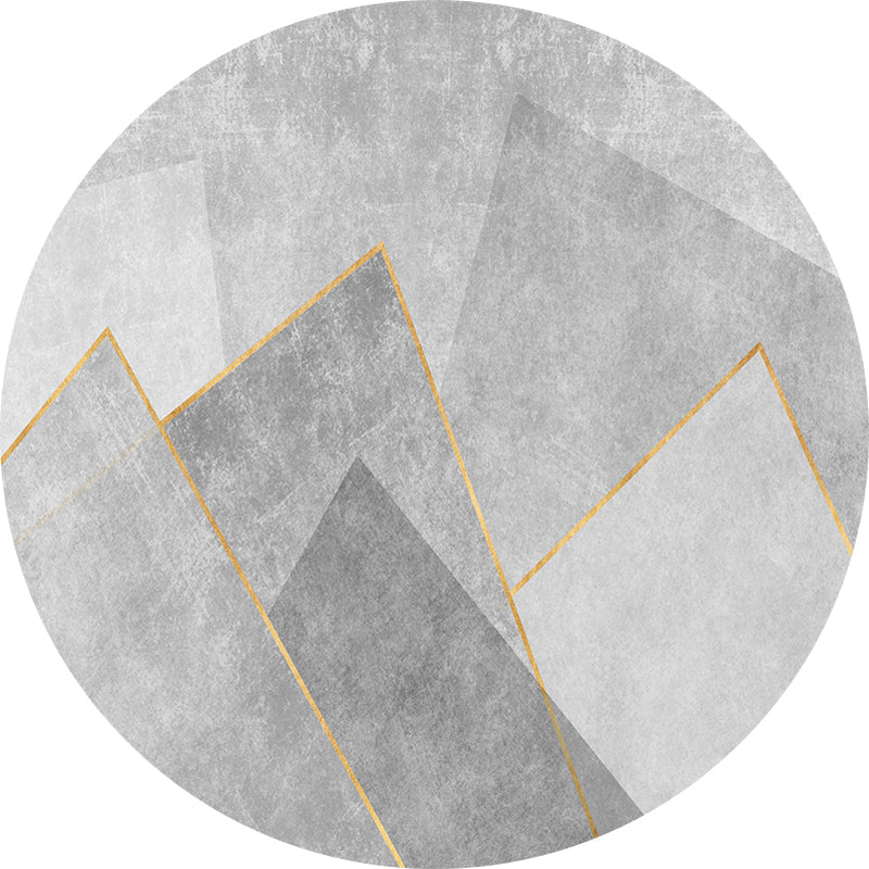 Multi-Colored Nordic Area Rug Polyester Foils Line Abstract Rug Non-Slip Backing Washable Stain Resistant Rug for Home Decor Clearhalo 'Area Rug' 'Modern' 'Rugs' Rug' 2185734