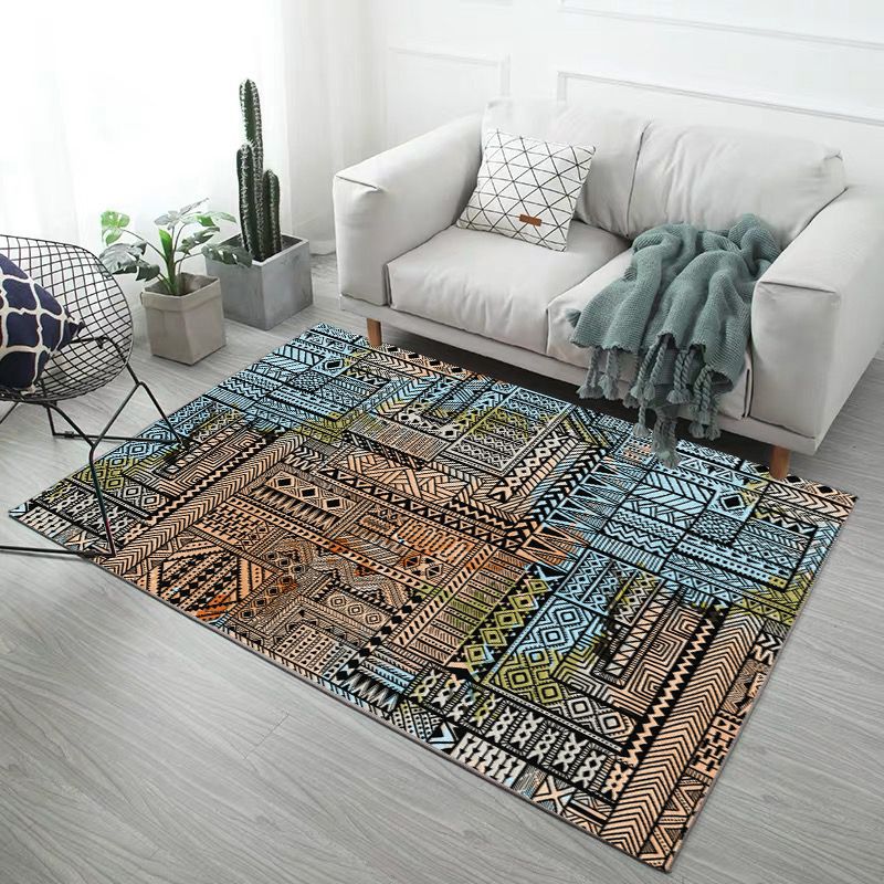 Minimalistic Modern Indoor Rug Multicolor Geometric Rug Non-Slip Stain Resistant Machine Washable Rug for Home Decoration Clearhalo 'Area Rug' 'Modern' 'Rugs' Rug' 2185837
