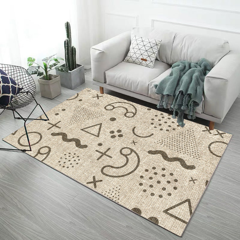 Minimalistic Modern Indoor Rug Multicolor Geometric Rug Non-Slip Stain Resistant Machine Washable Rug for Home Decoration Clearhalo 'Area Rug' 'Modern' 'Rugs' Rug' 2185840