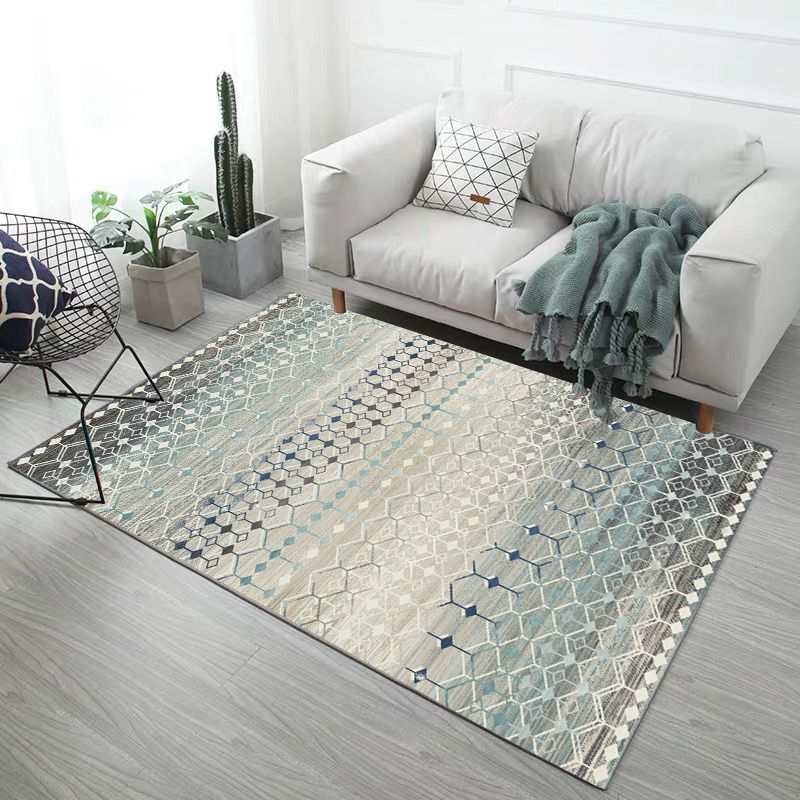 Minimalistic Modern Indoor Rug Multicolor Geometric Rug Non-Slip Stain Resistant Machine Washable Rug for Home Decoration Clearhalo 'Area Rug' 'Modern' 'Rugs' Rug' 2185843