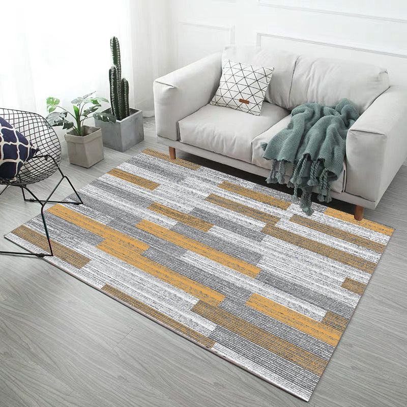 Minimalistic Modern Indoor Rug Multicolor Geometric Rug Non-Slip Stain Resistant Machine Washable Rug for Home Decoration Clearhalo 'Area Rug' 'Modern' 'Rugs' Rug' 2185846