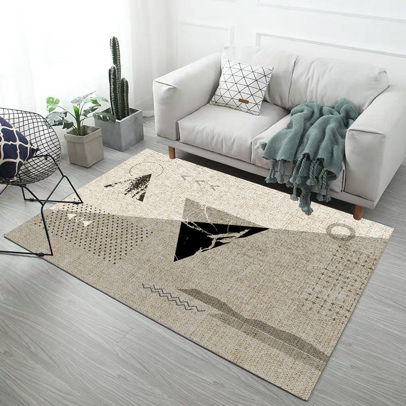 Minimalistic Modern Indoor Rug Multicolor Geometric Rug Non-Slip Stain Resistant Machine Washable Rug for Home Decoration Brown Clearhalo 'Area Rug' 'Modern' 'Rugs' Rug' 2185847