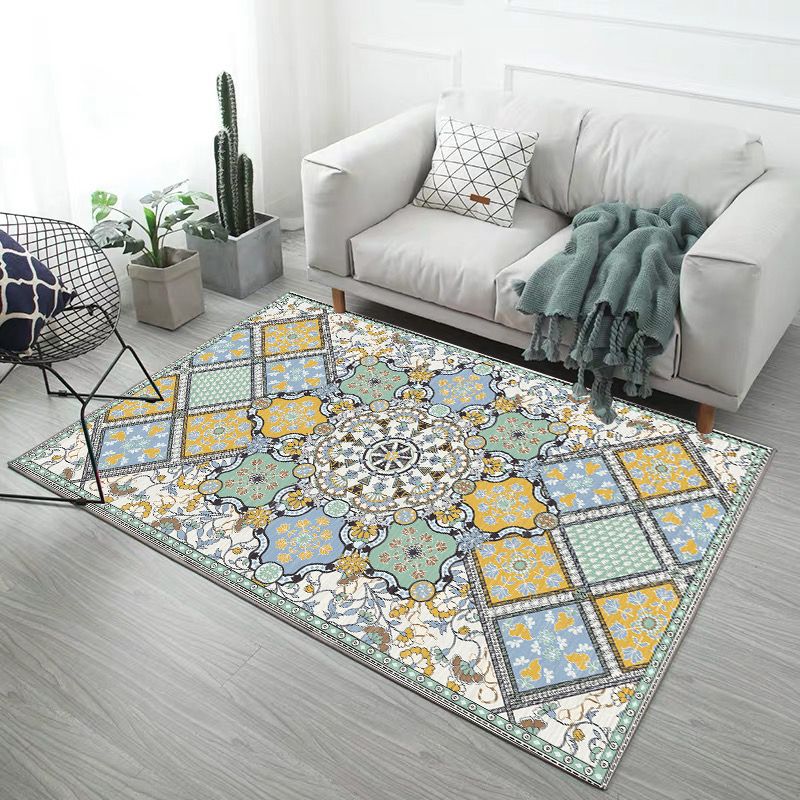 Minimalistic Modern Indoor Rug Multicolor Geometric Rug Non-Slip Stain Resistant Machine Washable Rug for Home Decoration Clearhalo 'Area Rug' 'Modern' 'Rugs' Rug' 2185851