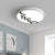 Round/Square Bedroom Flush Light 16"/19.5" Wide Simple Iron LED Flushmount with Bubble Pattern, White Light White Round Clearhalo 'Ceiling Lights' 'Close To Ceiling Lights' 'Close to ceiling' 'Flush mount' Lighting' 218590