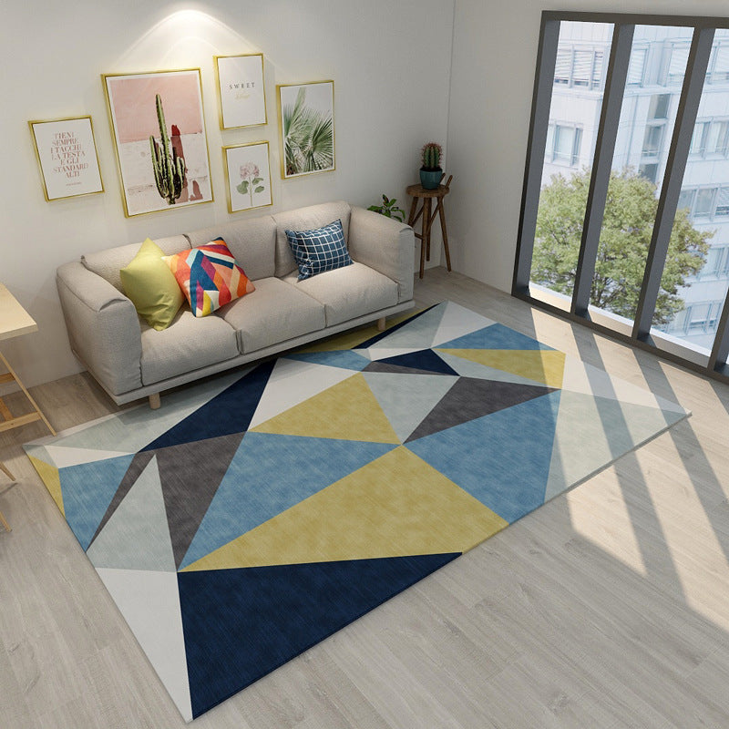 Chic Geometric Colorblock Print Rug Multi Colored Modern Rug Polyester Machine Washable Non-Slip Backing Pet Friendly Rug for Room Clearhalo 'Area Rug' 'Modern' 'Rugs' Rug' 2185911