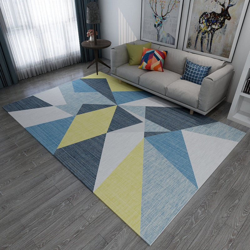Chic Geometric Colorblock Print Rug Multi Colored Modern Rug Polyester Machine Washable Non-Slip Backing Pet Friendly Rug for Room Clearhalo 'Area Rug' 'Modern' 'Rugs' Rug' 2185920