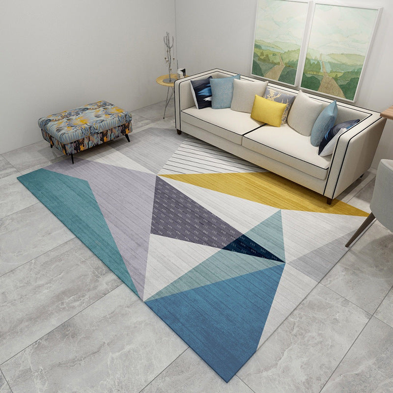Chic Geometric Colorblock Print Rug Multi Colored Modern Rug Polyester Machine Washable Non-Slip Backing Pet Friendly Rug for Room Clearhalo 'Area Rug' 'Modern' 'Rugs' Rug' 2185929