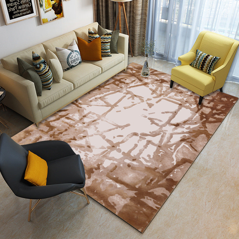 Multi Color Geometrical Rug Synthetics Contemporary Area Carpet Pet Friendly Non-Slip Backing Washable Rug for Living Room Clearhalo 'Area Rug' 'Modern' 'Rugs' Rug' 2185938