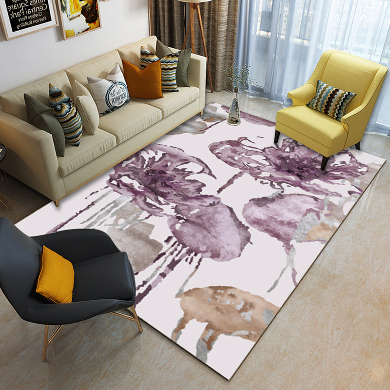 Multi Color Geometrical Rug Synthetics Contemporary Area Carpet Pet Friendly Non-Slip Backing Washable Rug for Living Room Clearhalo 'Area Rug' 'Modern' 'Rugs' Rug' 2185962