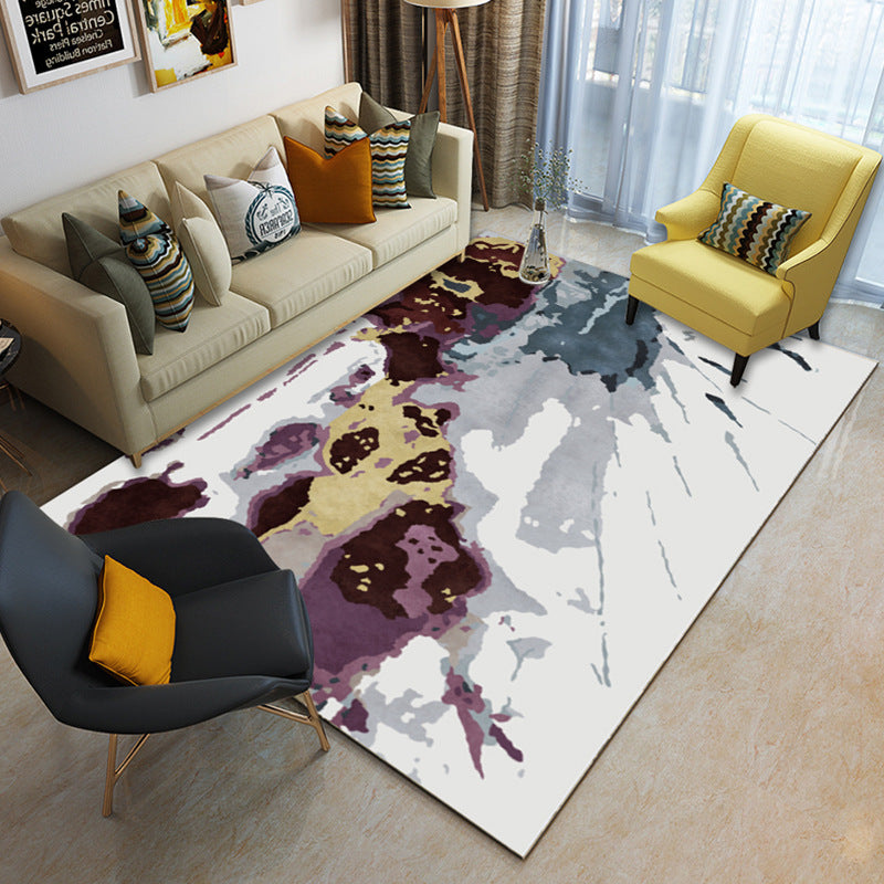 Multi Color Geometrical Rug Synthetics Contemporary Area Carpet Pet Friendly Non-Slip Backing Washable Rug for Living Room Clearhalo 'Area Rug' 'Modern' 'Rugs' Rug' 2185963