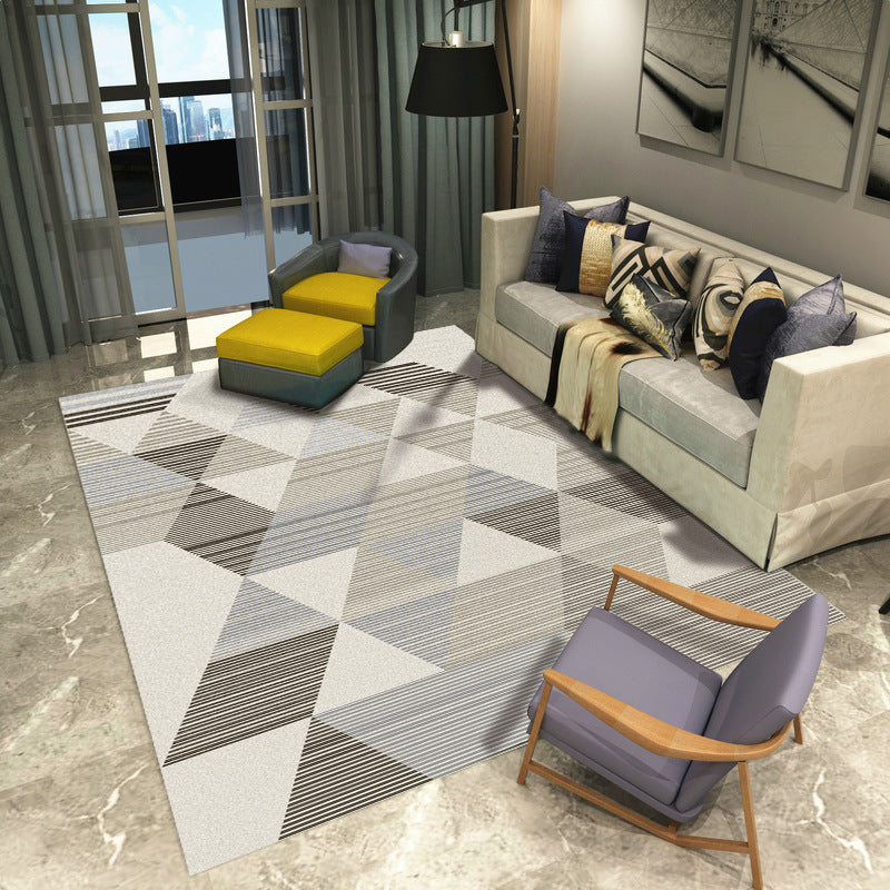 Nordic Geometric Pattern Rug Multi-Color Polypropylene Carpet Anti-Slip Washable Stain Resistant Rug for Great Room Clearhalo 'Area Rug' 'Modern' 'Rugs' Rug' 2185967