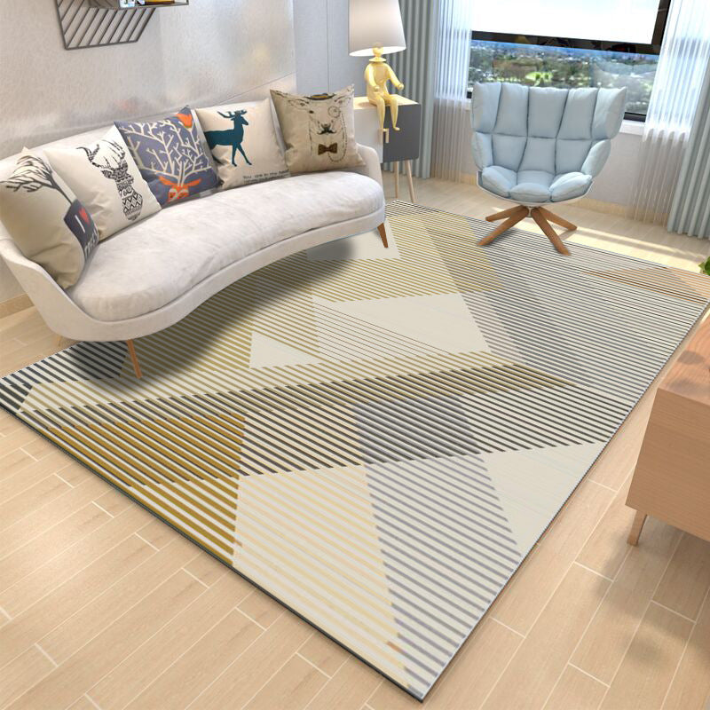 Nordic Geometric Pattern Rug Multi-Color Polypropylene Carpet Anti-Slip Washable Stain Resistant Rug for Great Room Clearhalo 'Area Rug' 'Modern' 'Rugs' Rug' 2185968