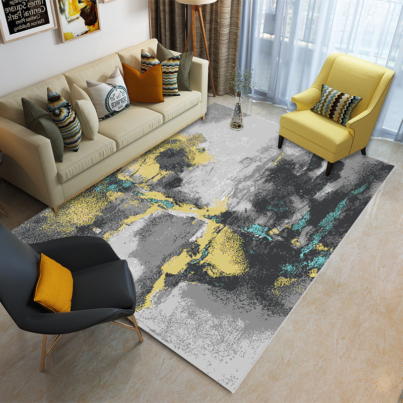 Special Multicolor 3D Geometric Rug Polyester Nordic Rug Anti-Slip Backing Pet Friendly Machine Washable Rug for Home Decor Clearhalo 'Area Rug' 'Modern' 'Rugs' Rug' 2186015
