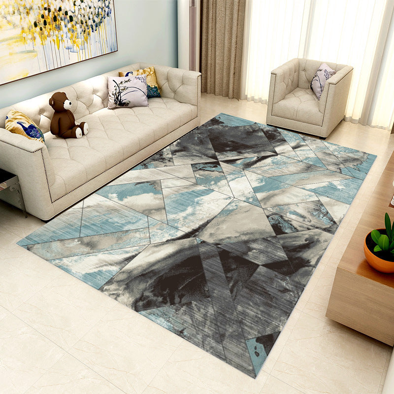 Special Multicolor 3D Geometric Rug Polyester Nordic Rug Anti-Slip Backing Pet Friendly Machine Washable Rug for Home Decor Clearhalo 'Area Rug' 'Modern' 'Rugs' Rug' 2186025