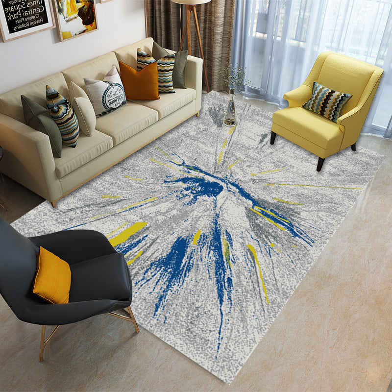 Special Multicolor 3D Geometric Rug Polyester Nordic Rug Anti-Slip Backing Pet Friendly Machine Washable Rug for Home Decor Clearhalo 'Area Rug' 'Modern' 'Rugs' Rug' 2186035