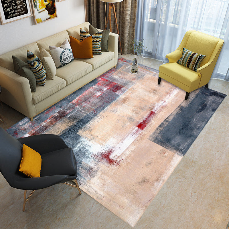 Special Multicolor 3D Geometric Rug Polyester Nordic Rug Anti-Slip Backing Pet Friendly Machine Washable Rug for Home Decor Clearhalo 'Area Rug' 'Modern' 'Rugs' Rug' 2186041
