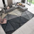 Nordic Home Area Rug Multi-Colored Colorblocking Geometric Rug Synthetics Non-Slip Backing Washable Pet Friendly Rug Black Clearhalo 'Area Rug' 'Modern' 'Rugs' Rug' 2186045