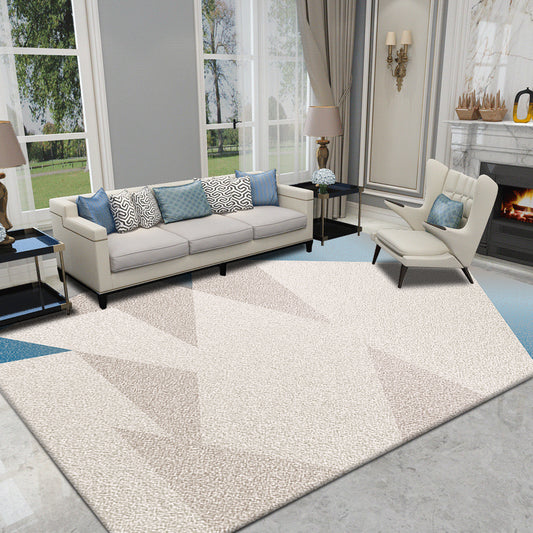 Nordic Home Area Rug Multi-Colored Colorblocking Geometric Rug Synthetics Non-Slip Backing Washable Pet Friendly Rug Light Khaki Clearhalo 'Area Rug' 'Modern' 'Rugs' Rug' 2186049