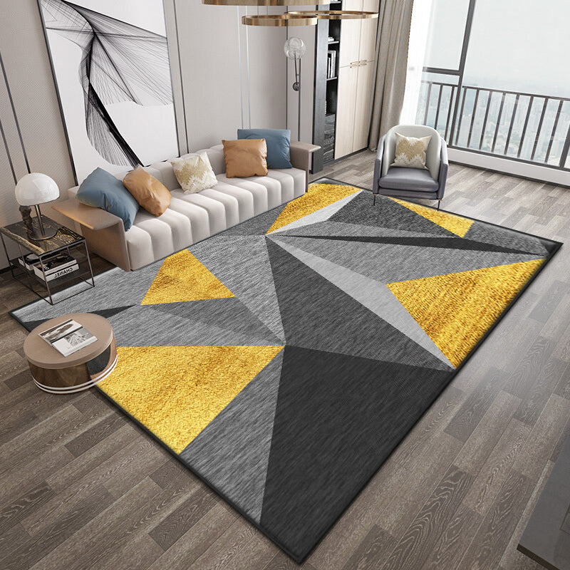 Neat 3D Effect Triangle Rug Multicolor Contemporary Carpet Polypropylene Machine Washable Pet Friendly Anti-Slip Rug for Home Clearhalo 'Area Rug' 'Modern' 'Rugs' Rug' 2186064