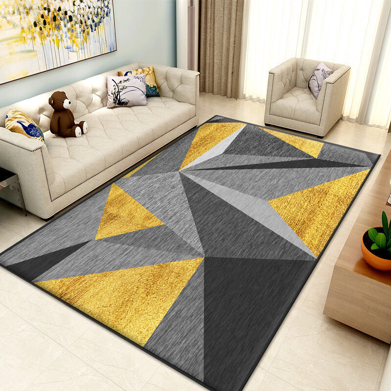 Neat 3D Effect Triangle Rug Multicolor Contemporary Carpet Polypropylene Machine Washable Pet Friendly Anti-Slip Rug for Home Clearhalo 'Area Rug' 'Modern' 'Rugs' Rug' 2186067